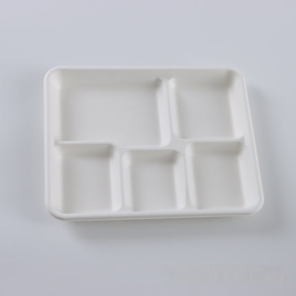 Pulp Food Container Shallow Five-compartment Tray Divider