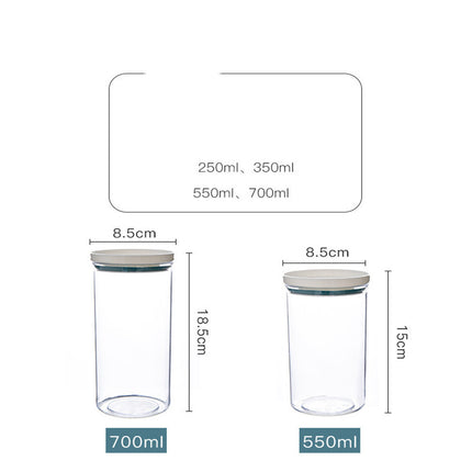 Japanese Style Stackable Kitchen Grain Storage Jar