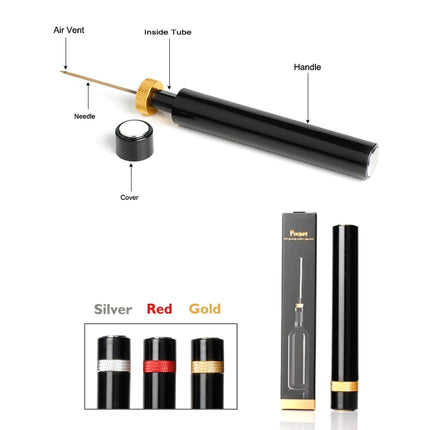 Compact Air Pump Wine Bottle Opener & Stainless Steel Cork Remover