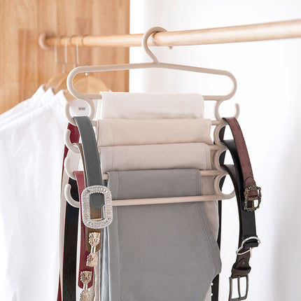 Stainless Steel Multi-Layer Pants Hanger – Space-Saving Closet Storage Rack