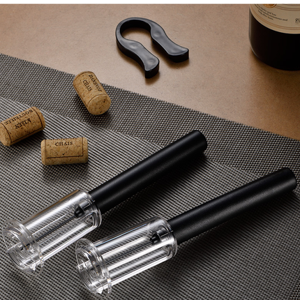 Compact Air Pump Wine Bottle Opener & Stainless Steel Cork Remover