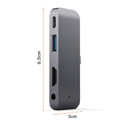 Apple-compatible iPad Pro USB-C Hub with HDMI, USB, 3.5mm Audio & PD Charging