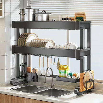 Kitchen Sink Drain Rack – Bowl, Spoon & Chopsticks Storage Organizer