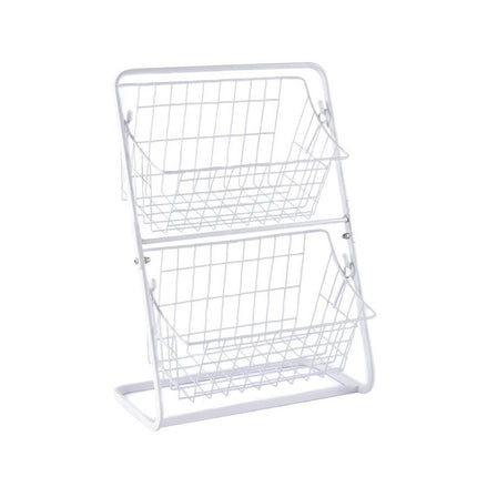 Stainless Steel Multilayer Kitchen Rack – Spice & Fruit Storage Organizer