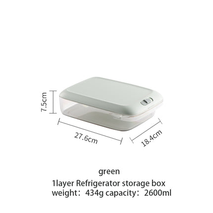 PET Refrigerator Food Storage Containers with Lid for Kitchen