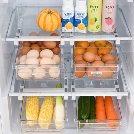 Transparent Refrigerator Organizer Drawer – Kitchen Storage Basket