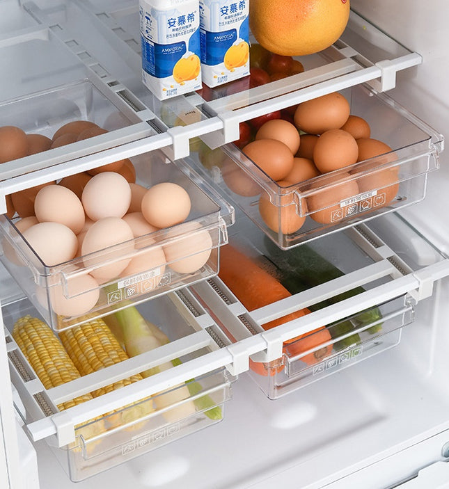 Transparent Refrigerator Organizer Drawer – Kitchen Storage Basket