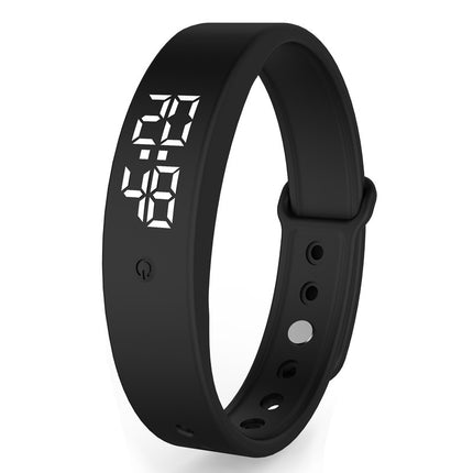 V9 Smart Bracelet – Body Temperature Monitor, Smart Band & Vibration Clock