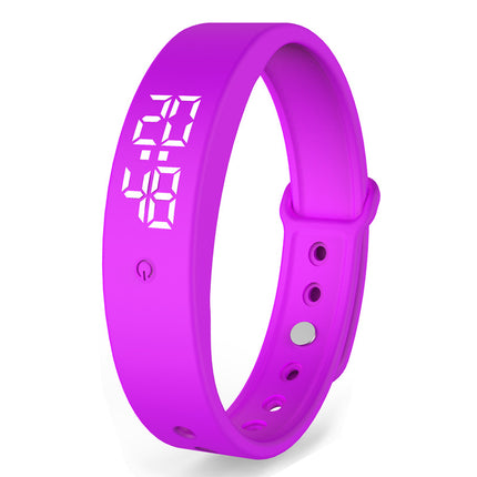 V9 Smart Bracelet – Body Temperature Monitor, Smart Band & Vibration Clock