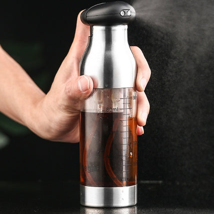 Oil & Vinegar Sprayer Bottle Stainless Steel Oil Can