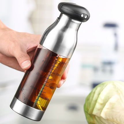 Oil & Vinegar Sprayer Bottle Stainless Steel Oil Can