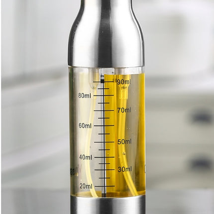 Oil & Vinegar Sprayer Bottle Stainless Steel Oil Can