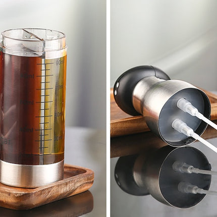 Oil & Vinegar Sprayer Bottle Stainless Steel Oil Can