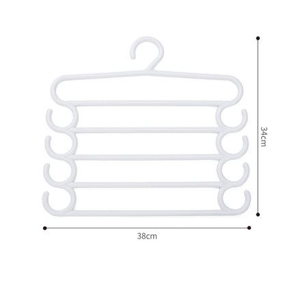 Stainless Steel Multi-Layer Pants Hanger – Space-Saving Closet Storage Rack
