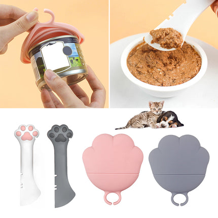Multifunction Pet Food Spoon & Can Opener for Cats and Dogs