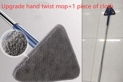 Extendable Triangle Mop 360 Rotatable Adjustable 110 Cm Cleaning Mop For Tub Tile Floor Wall Cleaning