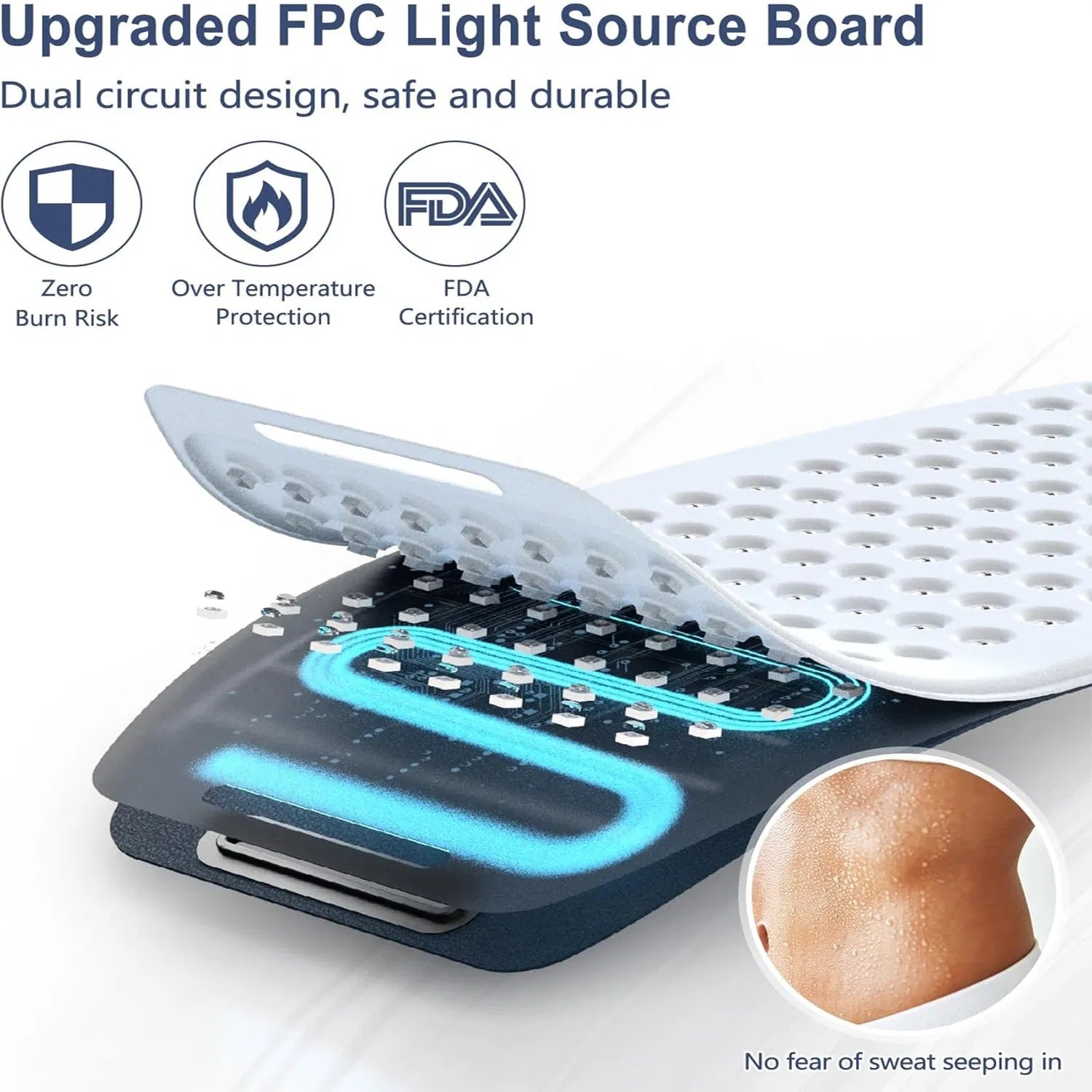Red Light Therapy Belt For Body, Cordless Near Infrared Light Therapy Pain Relief & Inflammation