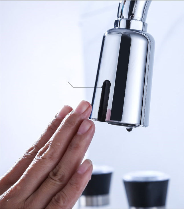 Intelligent Sensor Hot and Cold Water-Saving Kitchen Faucet
