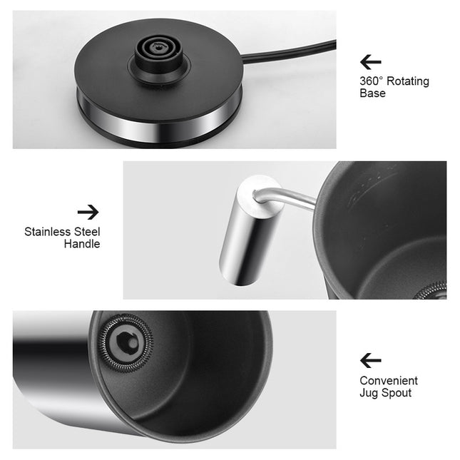 3-in-1 Electric Milk Frother & Milk Warmer for Coffee, Espresso & Cappuccino