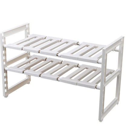 Under Sink 2 Tier Expandable Shelf Organizer