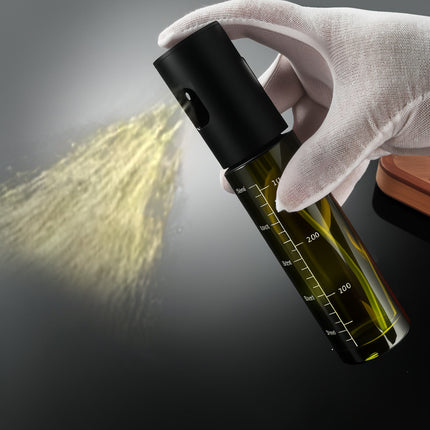 Blackout Glass Oil Spray Bottle with Stainless Steel Mist Sprayer