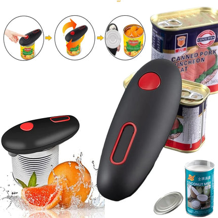 One-Touch Electric Can Opener – Portable Hands-Free Kitchen Tool
