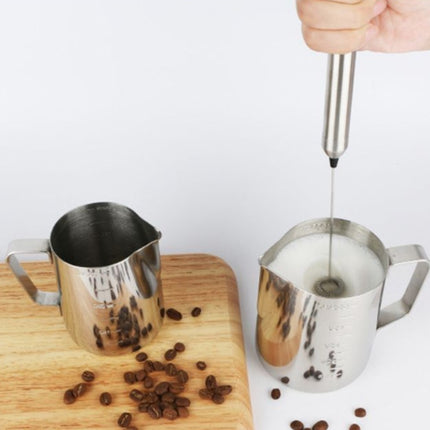 Stainless Steel Electric Milk Frother with Brac