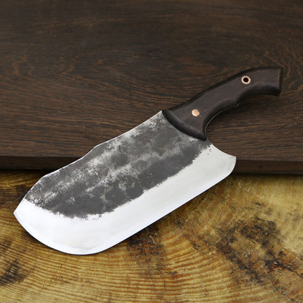 Traditional hand-forged round head chopper