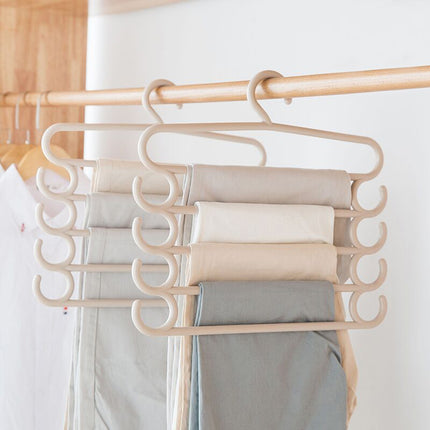 Stainless Steel Multi-Layer Pants Hanger – Space-Saving Closet Storage Rack
