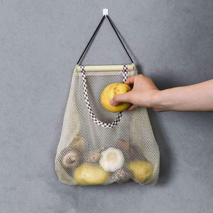 Hangable Vegetable Storage Net Bag Eco Friendly Onion Storage Grocery Store Bag Reusable Kitchen Accessories