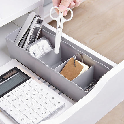 Stackable Divided Grid Plastic Drawer Storage Box
