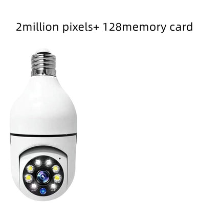 1080P WiFi Bulb Camera – 4X Zoom, E27 Socket, 5G WiFi Security Monitor
