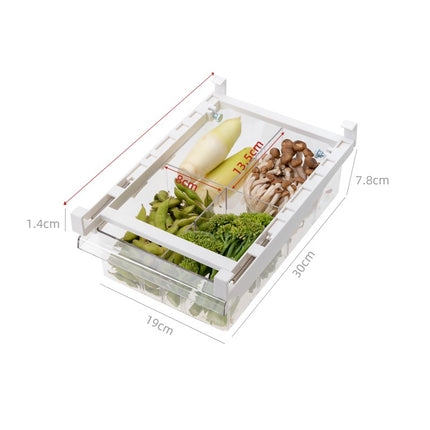 Adjustable Refrigerator Storage Rack – Pull-Out Kitchen Organizer Shelf for Fridge & Freezer