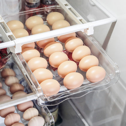 Adjustable Refrigerator Storage Rack – Pull-Out Kitchen Organizer Shelf for Fridge & Freezer