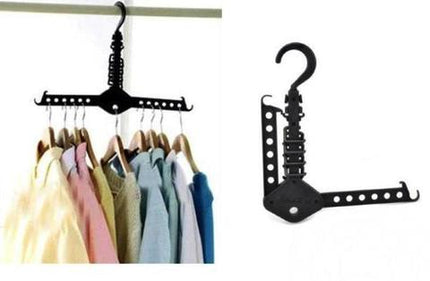 Minimalist Multifunctional Folding Hanger Rack – Space-Saving Closet Organizer