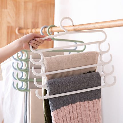 Stainless Steel Multi-Layer Pants Hanger – Space-Saving Closet Storage Rack