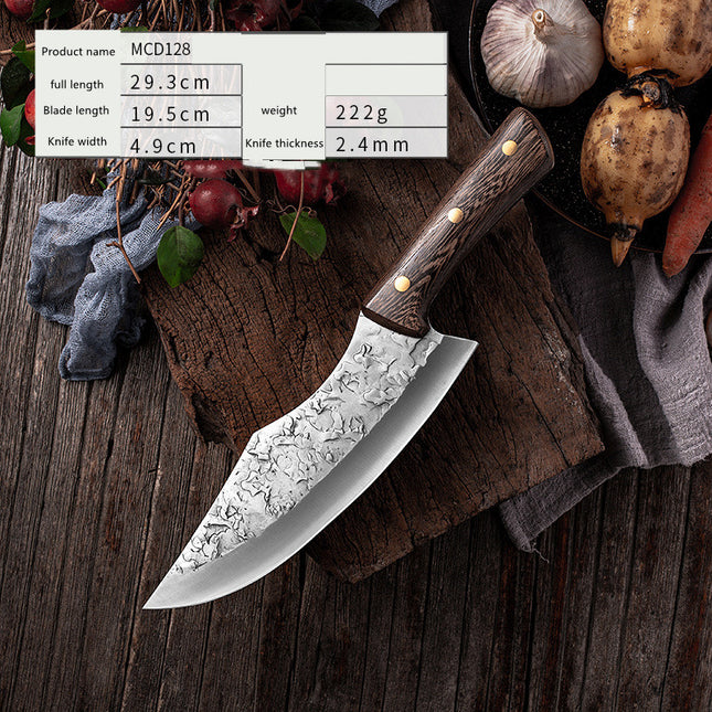 Forged Stainless Steel Meat Deboning Chopper – Manganese Steel Butcher Knife