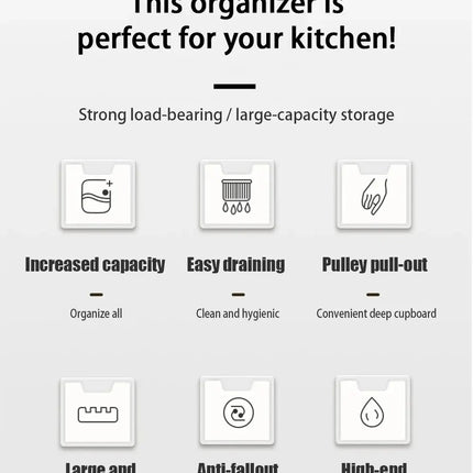 Multi-functional Kitchen Storage Rack Dish Draining Rack