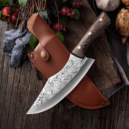Forged Stainless Steel Meat Deboning Chopper – Manganese Steel Butcher Knife