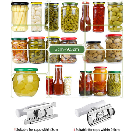Adjustable Stainless Steel Jar & Bottle Opener for Kitchen