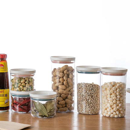 Japanese Style Stackable Kitchen Grain Storage Jar