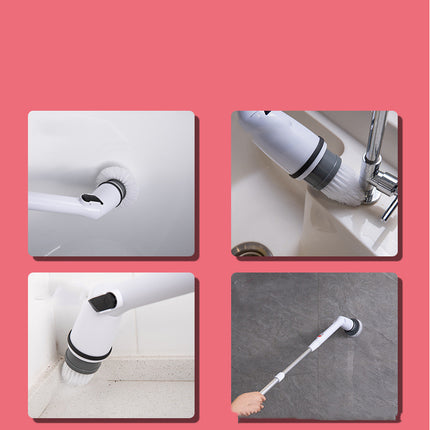 Electric Cleaning Brush Daily Multifunctional Household Telescopic Rod