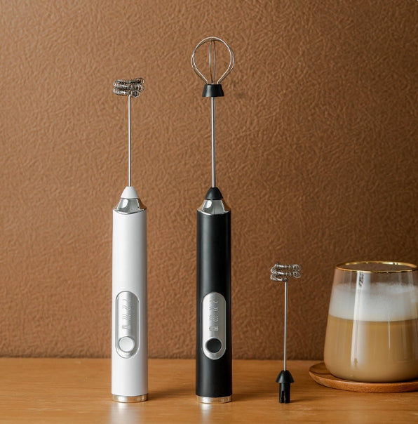 Electric Coffee Frother, Household Milk Frother, Milk Foam Frother, Handheld Cordless Milk Frother