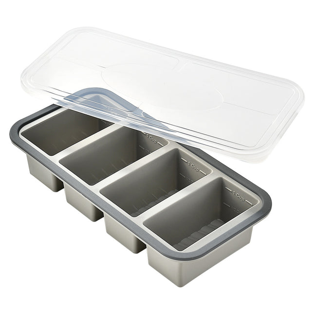 Silicone Compartment Lunch Box  Food Freezer Container