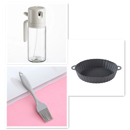 2-in-1 Oil Sprayer & Dispenser – Olive Oil Mister for BBQ, Baking & Kitchen Use