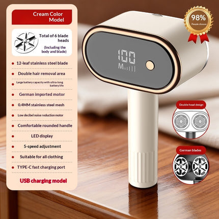 LED Digital Display USB-Rechargeable Lint Remover