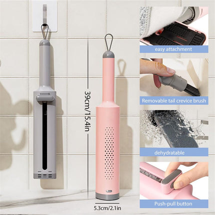 Rotatable Self-Squeeze Mini Mop With Crevice Brush Hand