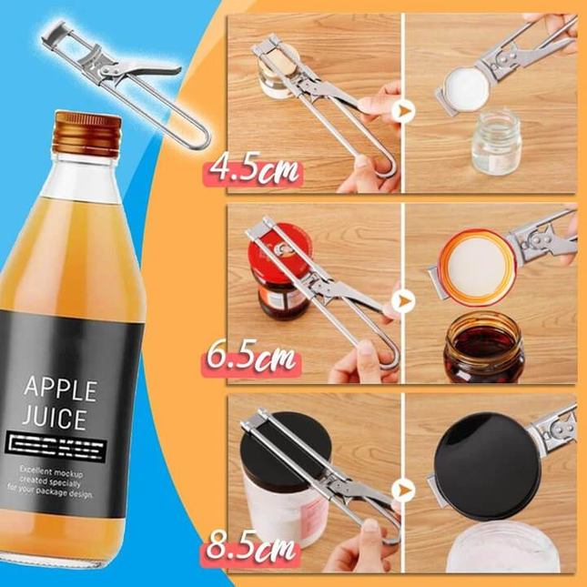 Multifunctional Adjustable Stainless Steel Jar & Bottle Opener