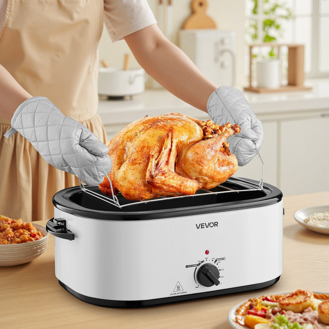 26QT Electric Roaster Oven with Self-Basting Lid