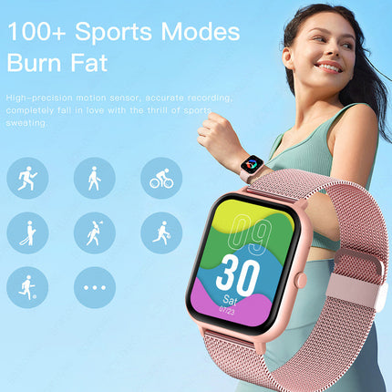 ZL54C Smart Watch with AI Voice Assistant, Heart Rate, Blood Oxygen & Sleep Monitoring